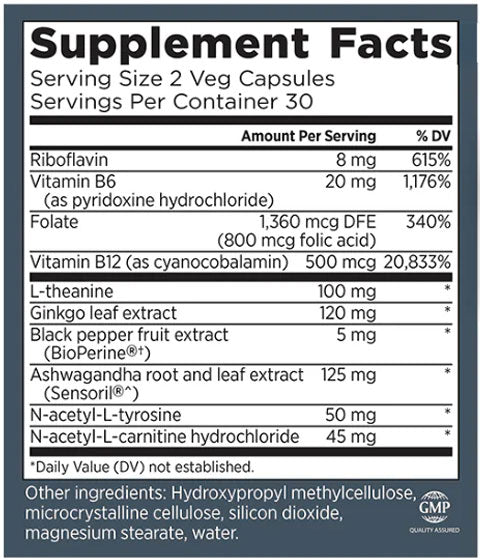 HerbUSA - IntellawaveIQ | Brain & Memory Health Supplements, 60 Capsules