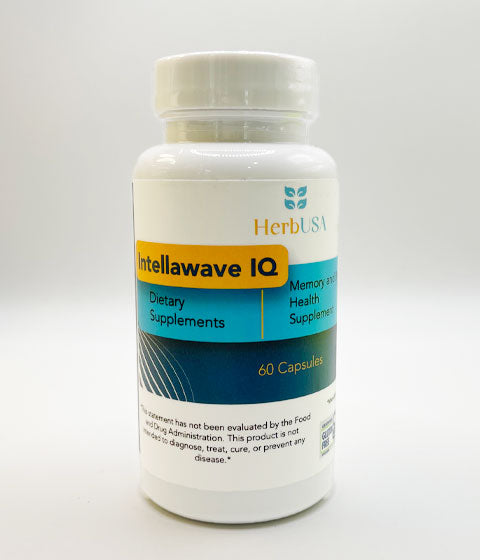 HerbUSA - IntellawaveIQ | Brain & Memory Health Supplements, 60 Capsules