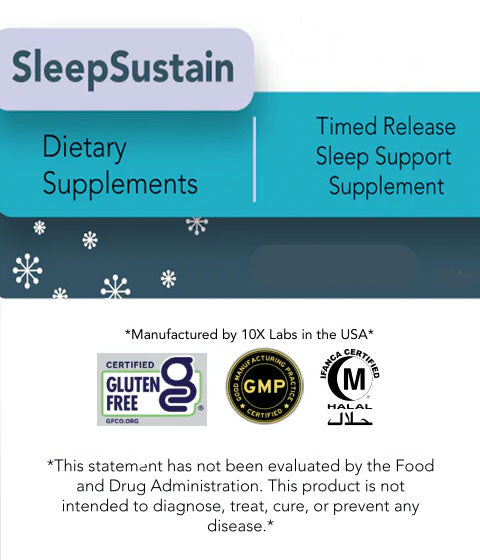 HerbUSA - SleepSustain | Timed Release Sleep Supplement, 30 Capsules