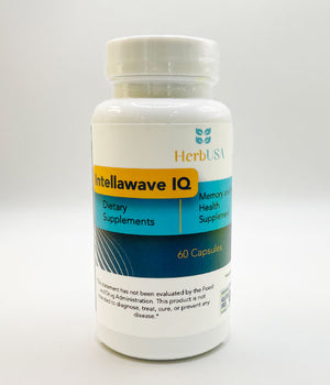 HerbUSA - IntellawaveIQ | Brain & Memory Health Supplements, 60 Capsules
