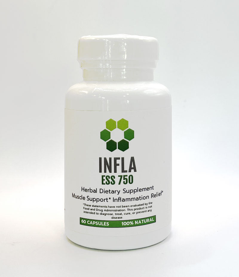 NEW Infla ESS 750 | Natural Inflammation Relief & Joint Pain Supplements, 60 Capsules